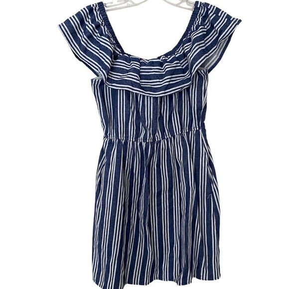 Speechless Denim Off Shoulder Dress - Picture 1 of 5